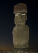 Ahu Ko Te Riku at the Tahai ceremonial centre Hanga Roa. Easter Island, Chile